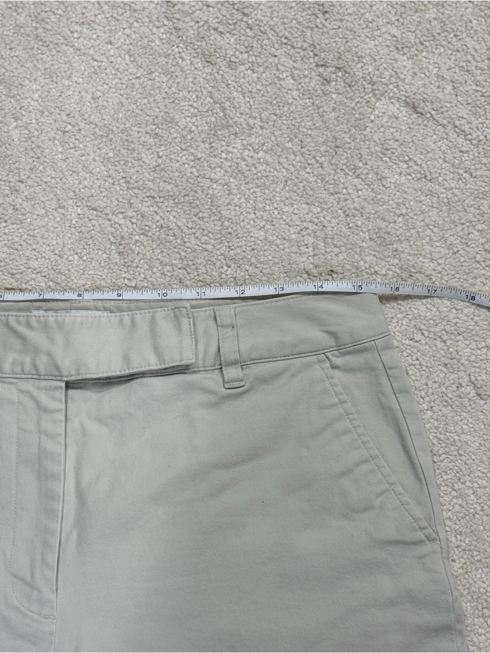Talbots Women's Flat-Front Khaki Stretch Bermuda Shorts Size 10 - Picture 5 of 10